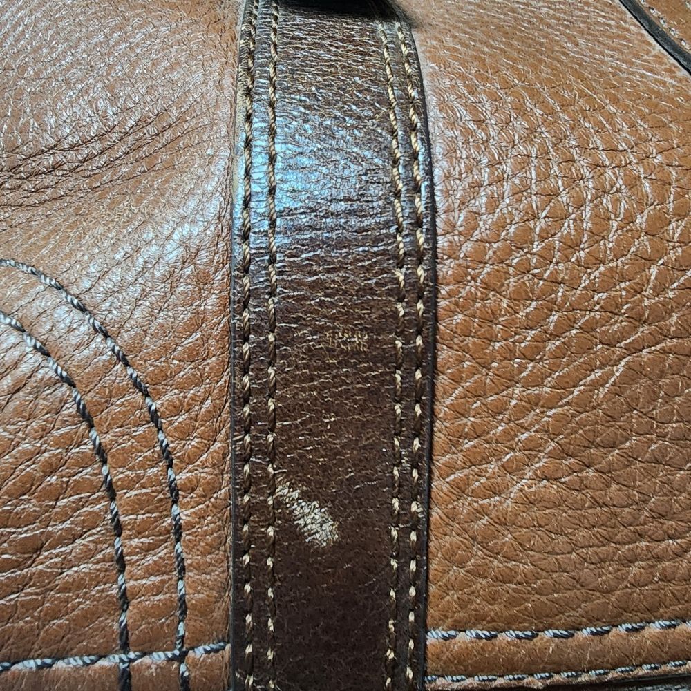 Coach Brown Pebbled Leather Purse - Picture 9 of 12